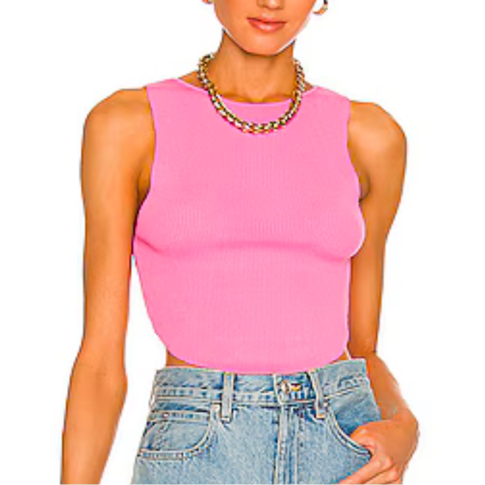 BEC + BRIDGE Hot Pink Mason Knit Top in Azaela